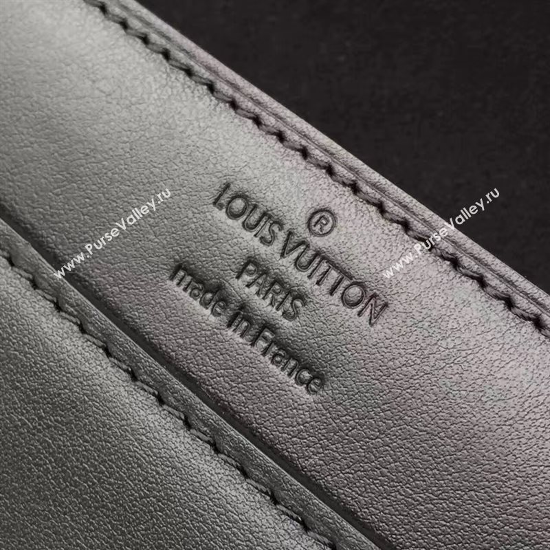 Louis Vuitton LV Chain Louise GM Handbag Real Leather Shoulder Bag Black M51631 6963