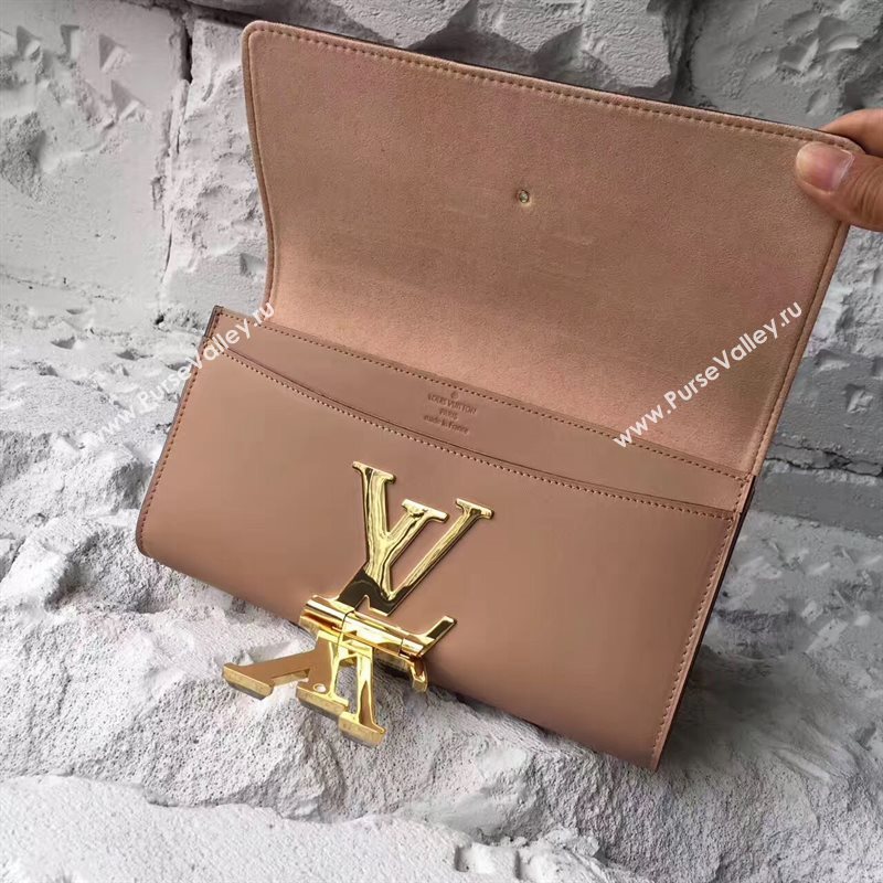 Louis Vuitton LV Capucines Evenning Bag Clutch Real Leather Handbag Nude M42036 6966