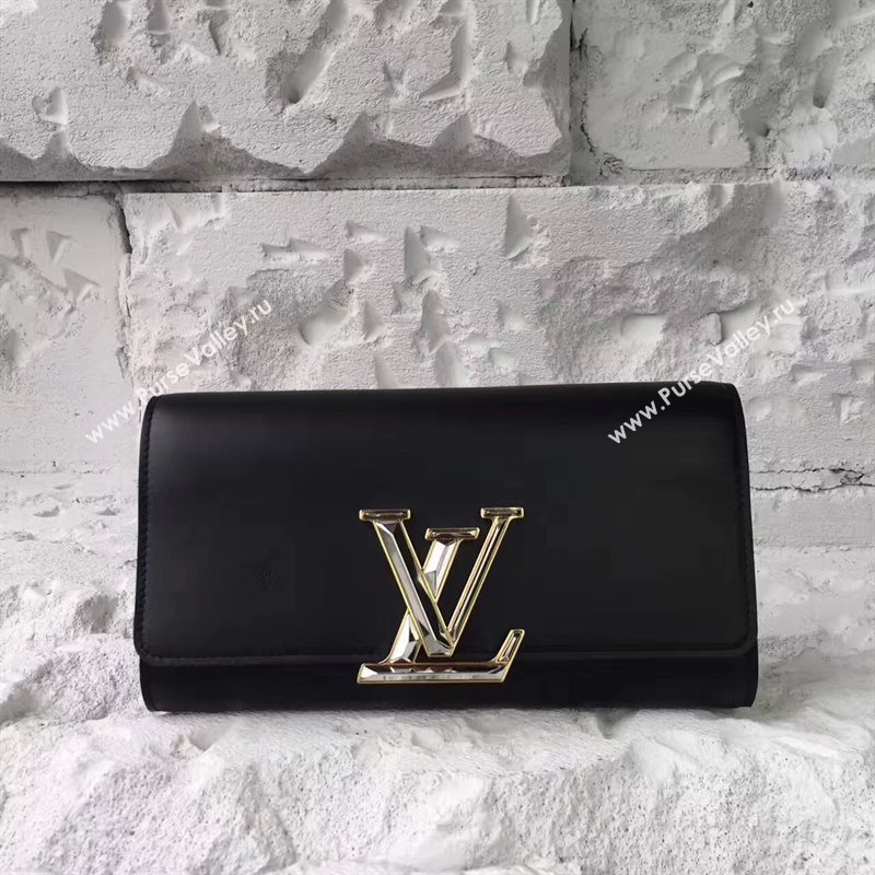 Louis Vuitton LV Capucines Clutch Evenning Bag Real Leather Handbag Black M42036 6968