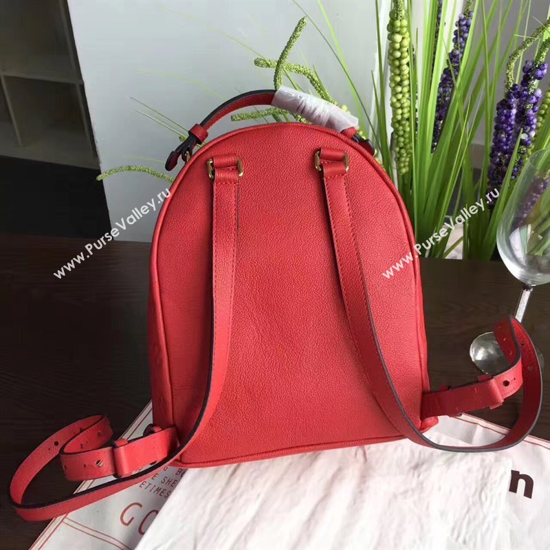 Louis Vuitton LV Sorbonne Backpack Real Leather Handbag Bag Red M44015 6969