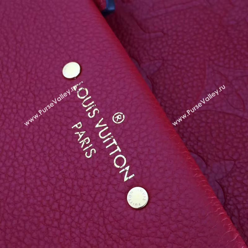 Louis Vuitton LV Sorbonne Backpack Real Leather Handbag Bag Red M44015 6969