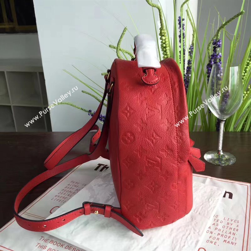 Louis Vuitton LV Sorbonne Backpack Real Leather Handbag Bag Red M44015 6969