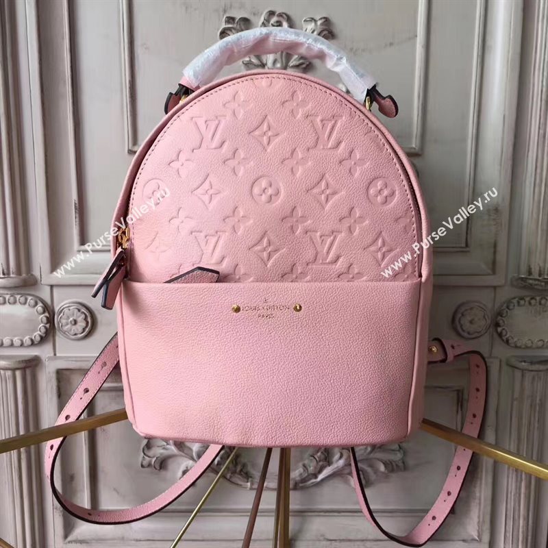 Louis Vuitton LV Sorbonne Backpack Real Leather Handbag Bag Pink M44019 6970
