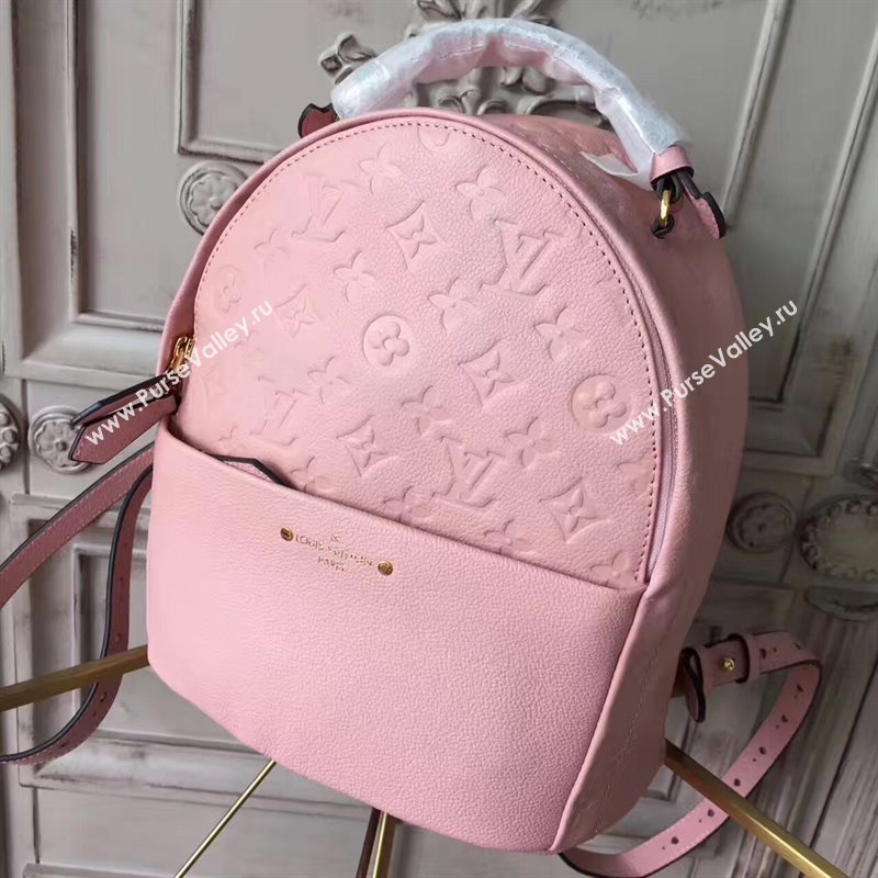 Louis Vuitton LV Sorbonne Backpack Real Leather Handbag Bag Pink M44019 6970