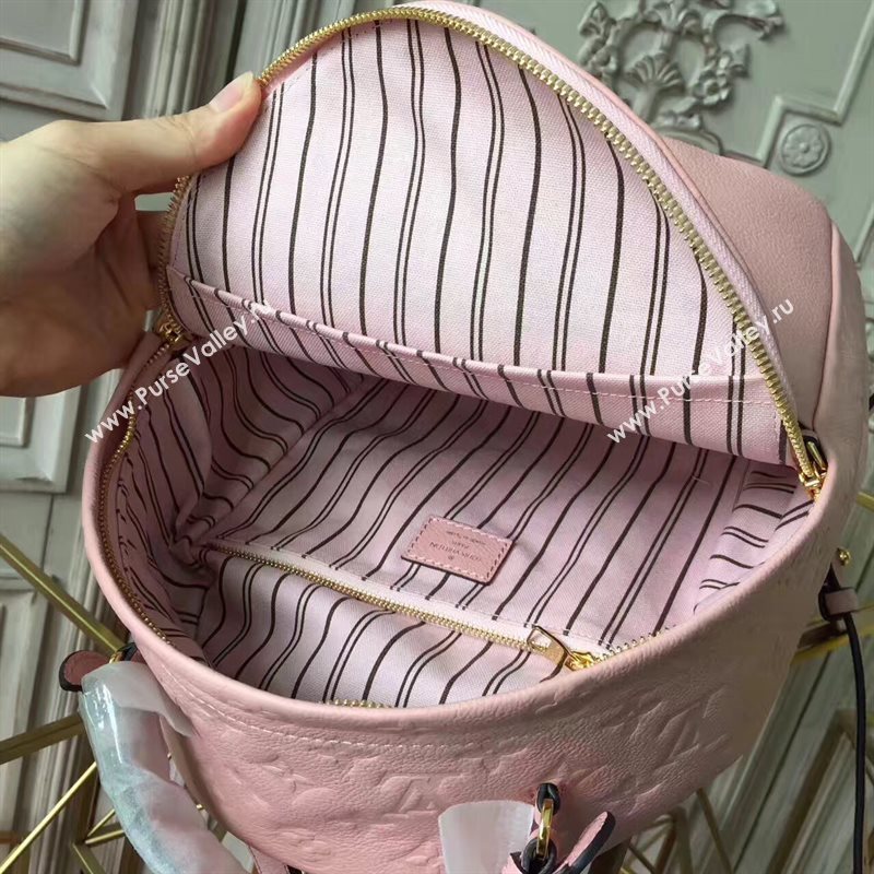 Louis Vuitton LV Sorbonne Backpack Real Leather Handbag Bag Pink M44019 6970