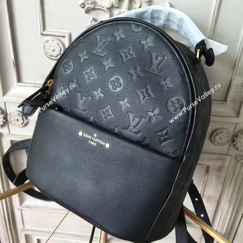 Louis Vuitton LV Sorbonne Backpack Real Leather Handbag Bag Black M44016 6971