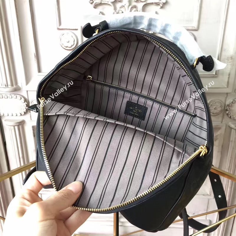 Louis Vuitton LV Sorbonne Backpack Real Leather Handbag Bag Black M44016 6971