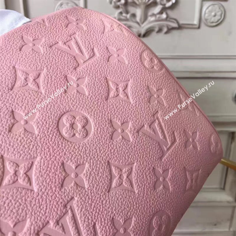 Louis Vuitton LV Speedy 25 Real Leather Handbag Monogram Bag Pink M44069 6973