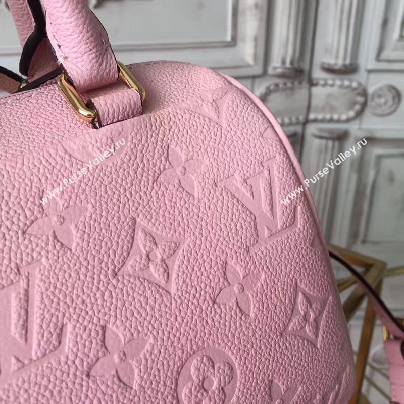 Louis Vuitton LV Speedy 20 Real Leather Handbag Monogram Bag Pink M42394 6974