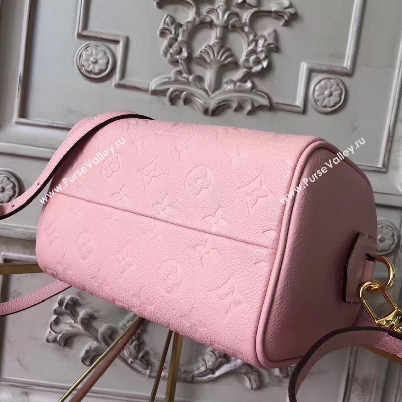 Louis Vuitton LV Speedy 20 Real Leather Handbag Monogram Bag Pink M42394 6974