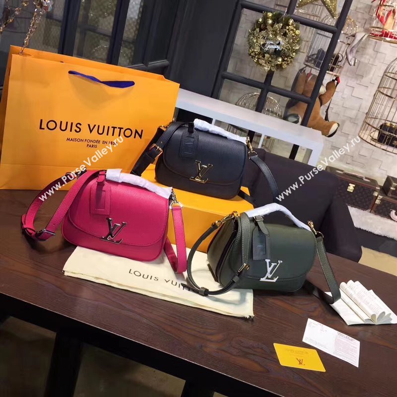 Louis Vuitton LV Vivienne Real Leather Handbag Shoulder Bag Red M54057 6980