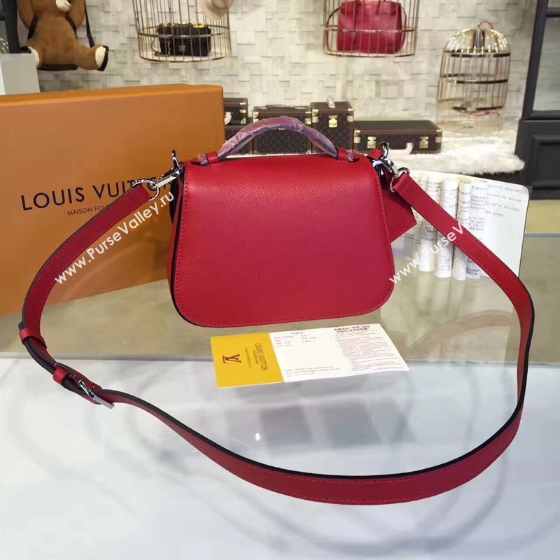 Louis Vuitton LV Vivienne Real Leather Handbag Shoulder Bag Red M54057 6980