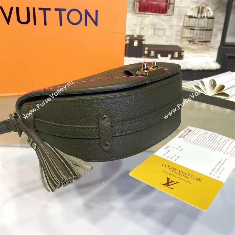 Louis Vuitton LV Junot Real Leather Handbag Shoulder Bag Green M43143 6982