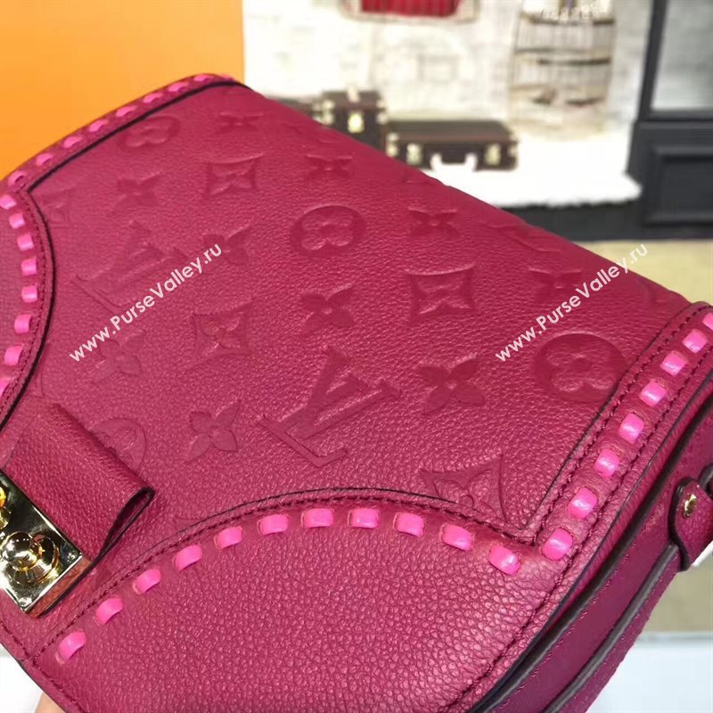 Louis Vuitton LV Junot Real Leather Handbag Shoulder Bag Maroon M43143 6983