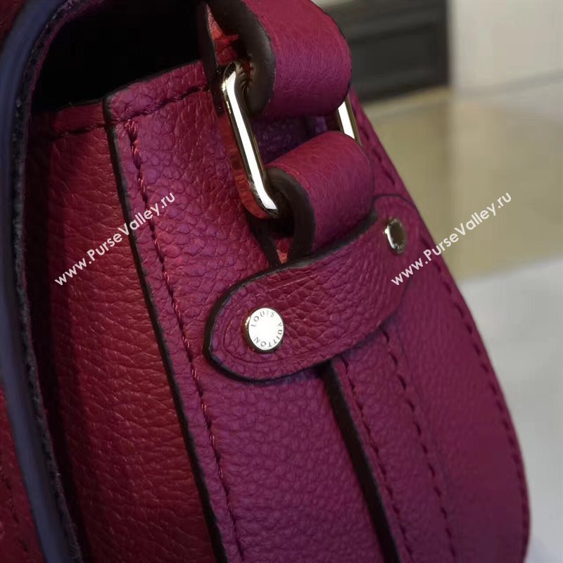 Louis Vuitton LV Junot Real Leather Handbag Shoulder Bag Maroon M43143 6983
