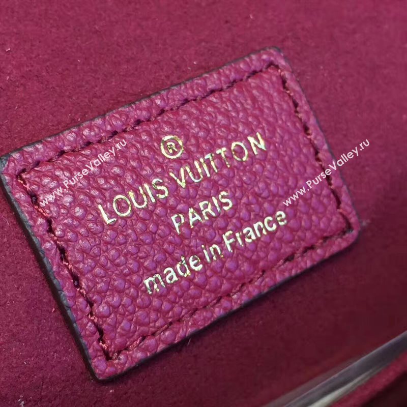 Louis Vuitton LV Junot Real Leather Handbag Shoulder Bag Maroon M43143 6983