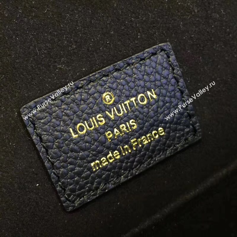 Louis Vuitton LV Junot Real Leather Handbag Shoulder Bag Black M43143 6984