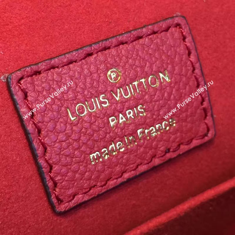 Louis Vuitton LV Junot Real Leather Handbag Shoulder Bag Red M43143 6985