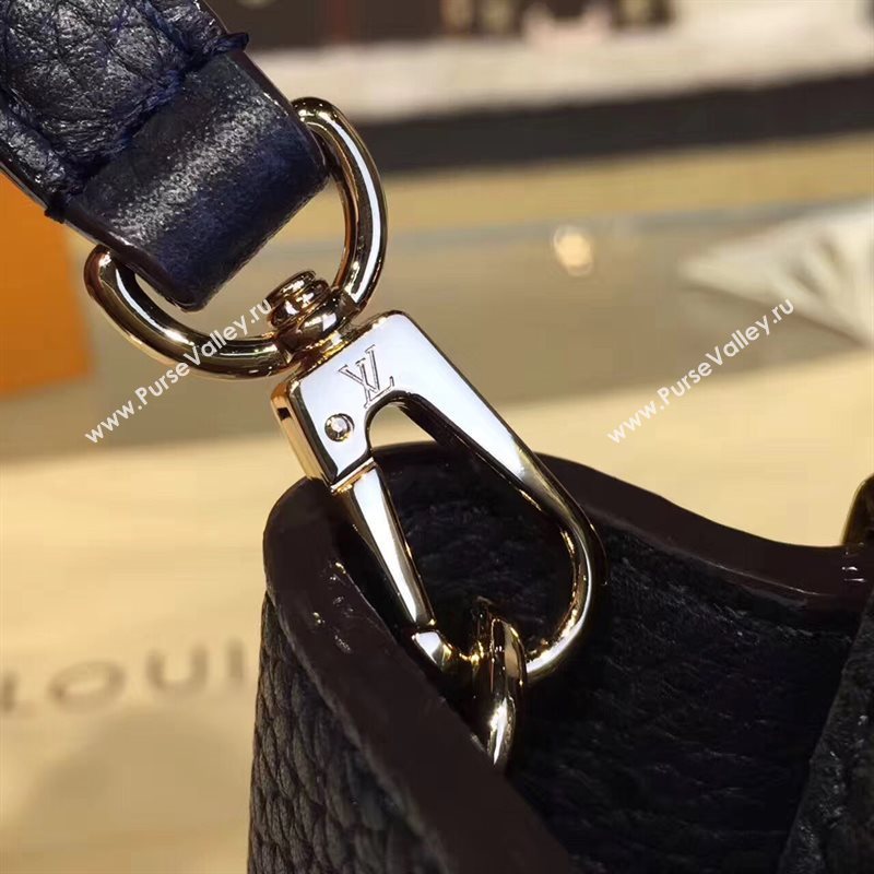 Louis Vuitton LV Capucines Mini Chain Handbag Real Leather Shoulder Bag Black M42935 6986