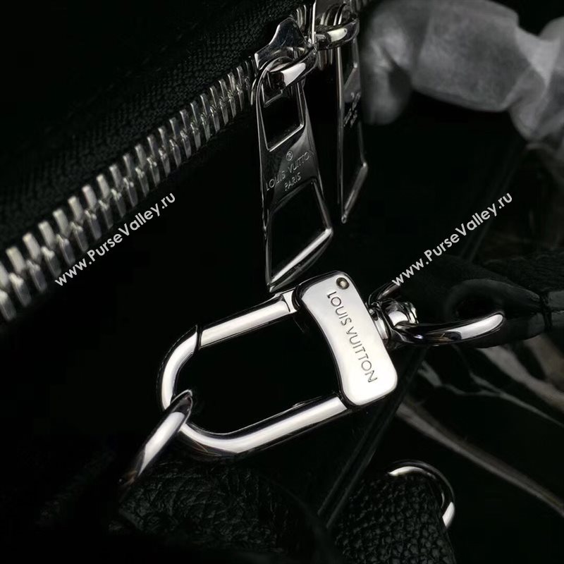 Louis Vuitton LV Twist Tote Handbag Epi Leather Bag Black M54810 6989