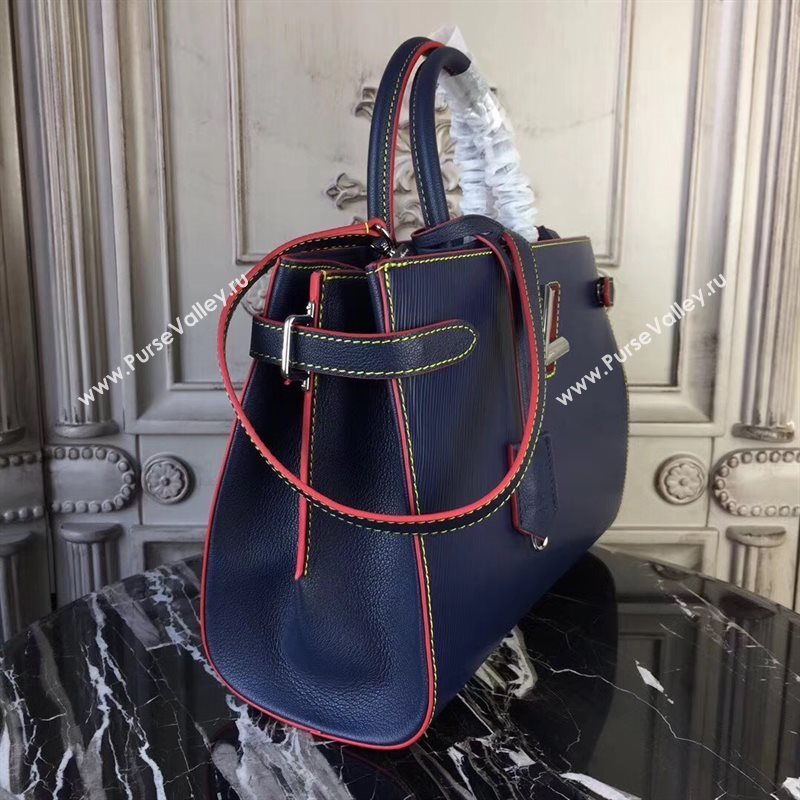 Louis Vuitton LV Twist Tote Handbag Epi Leather Bag Navy M54980 6991