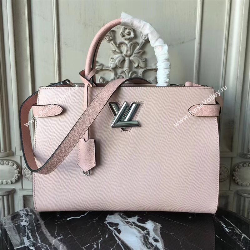 Louis Vuitton LV Twist Tote Handbag Epi Leather Bag Pink M54810 6992