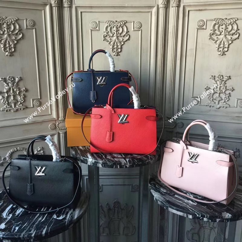 Louis Vuitton LV Twist Tote Handbag Epi Leather Bag Pink M54810 6992