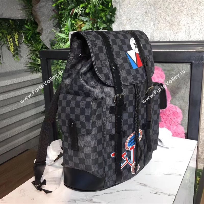 Louis Vuitton Men LV Christopher PM Backpack Handbag Damier League Bag N41055 6993