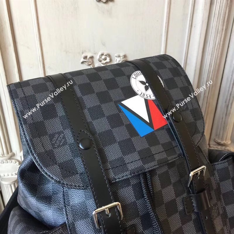 Louis Vuitton Men LV Christopher PM Backpack Handbag Damier League Bag N41055 6993