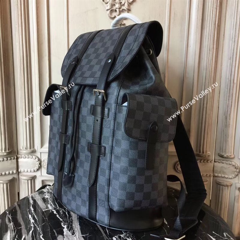 Louis Vuitton Men LV Christopher PM Backpack Handbag Damier Bag Gray N41379 6995