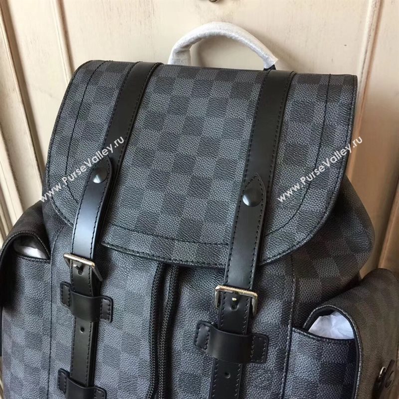 Louis Vuitton Men LV Christopher PM Backpack Handbag Damier Bag Gray N41379 6995