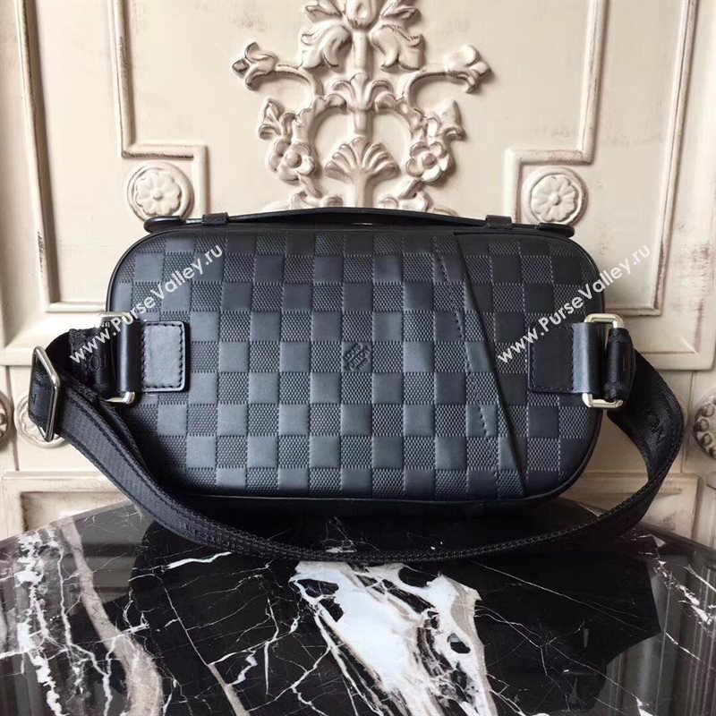 Louis Vuitton Men LV Ambler Waist Pack Bag Damier Handbag Gray N41288 6996