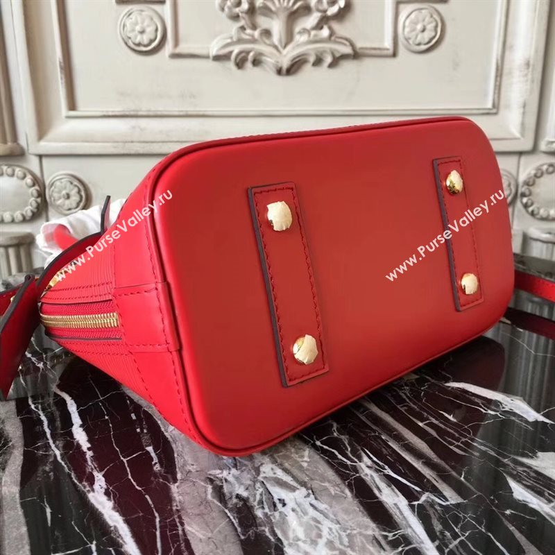 Louis Vuitton LV Alma BB Handbag Monogram Epi Leather Bag Red M53513 6999