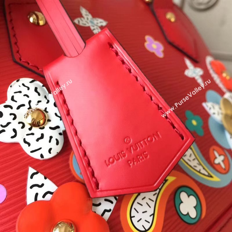 Louis Vuitton LV Alma BB Handbag Monogram Epi Leather Bag Red M53513 6999