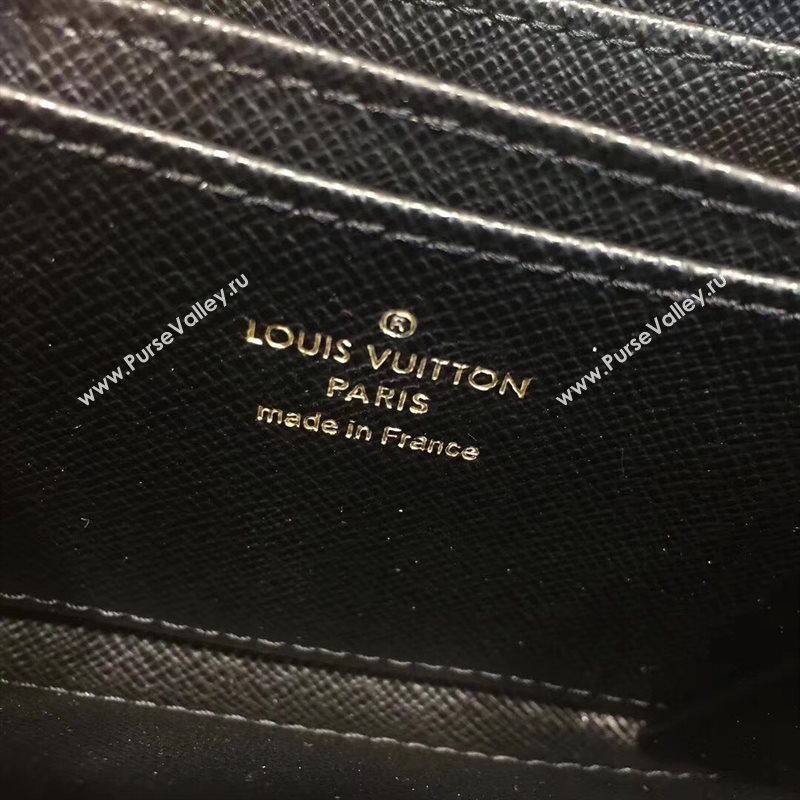 M62394 LV Louis Vuitton Zippy Coin Purse Wallet Monogram Kabuki Bag Brown 6902