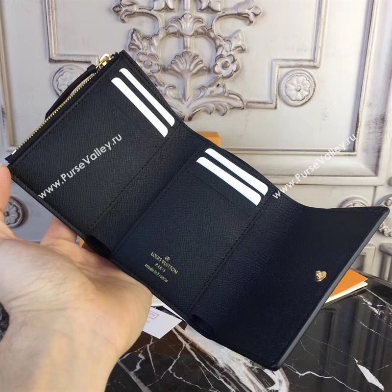 M67253 LV Louis Vuitton Victorine Wallet Purse Monogram Kabuki Bag Brown 6903