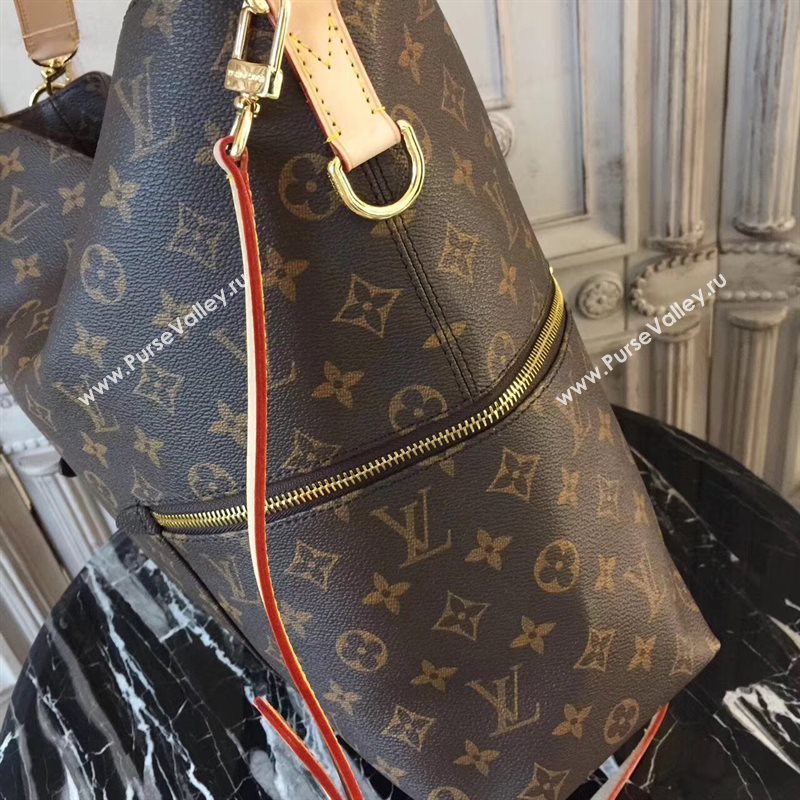 M41544 LV Louis Vuitton Melie Hobo Handbag Monogram Shoulder Bag Brown 6908