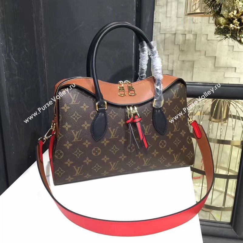 M41456 LV Louis Vuitton Tuileries Handbag Monogram Shoulder Bag Brown 6909