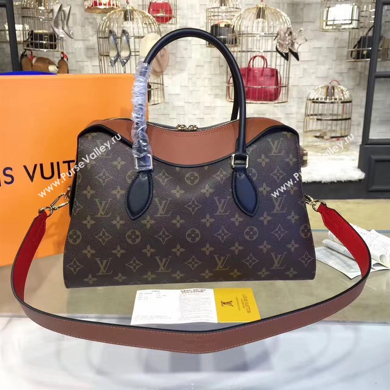 M41456 LV Louis Vuitton Tuileries Handbag Monogram Shoulder Bag Brown 6909