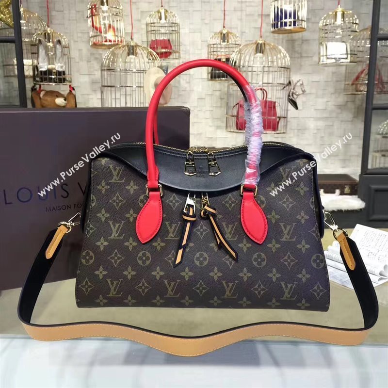 M41454 LV Louis Vuitton Tuileries Handbag Monogram Shoulder Bag Black 6911