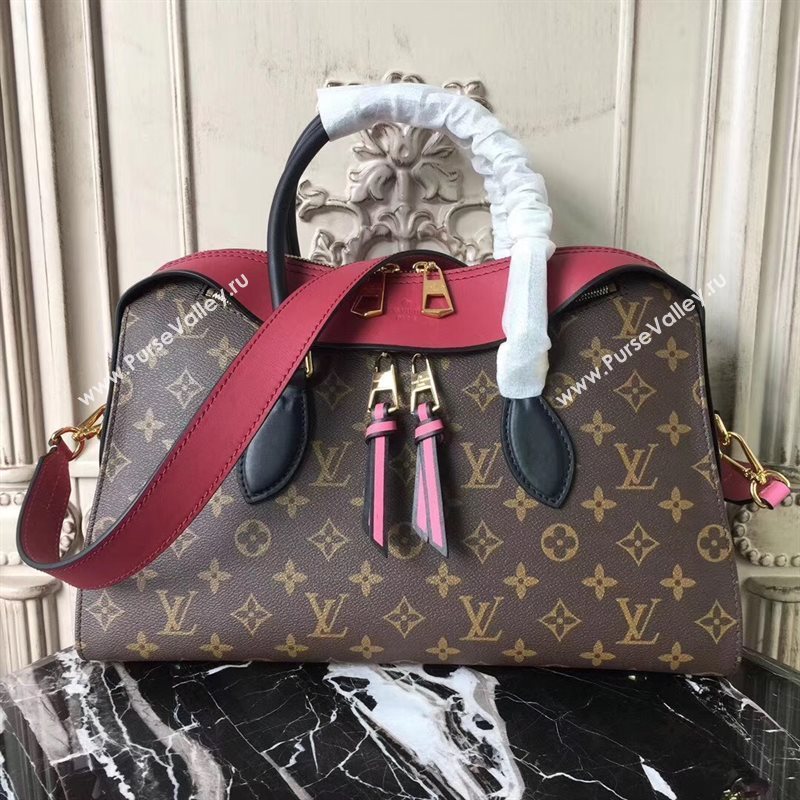 M43706 LV Louis Vuitton Tuileries Handbag Monogram Shoulder Bag Maroon 6912