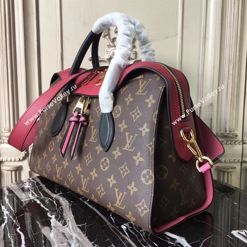 M43706 LV Louis Vuitton Tuileries Handbag Monogram Shoulder Bag Maroon 6912