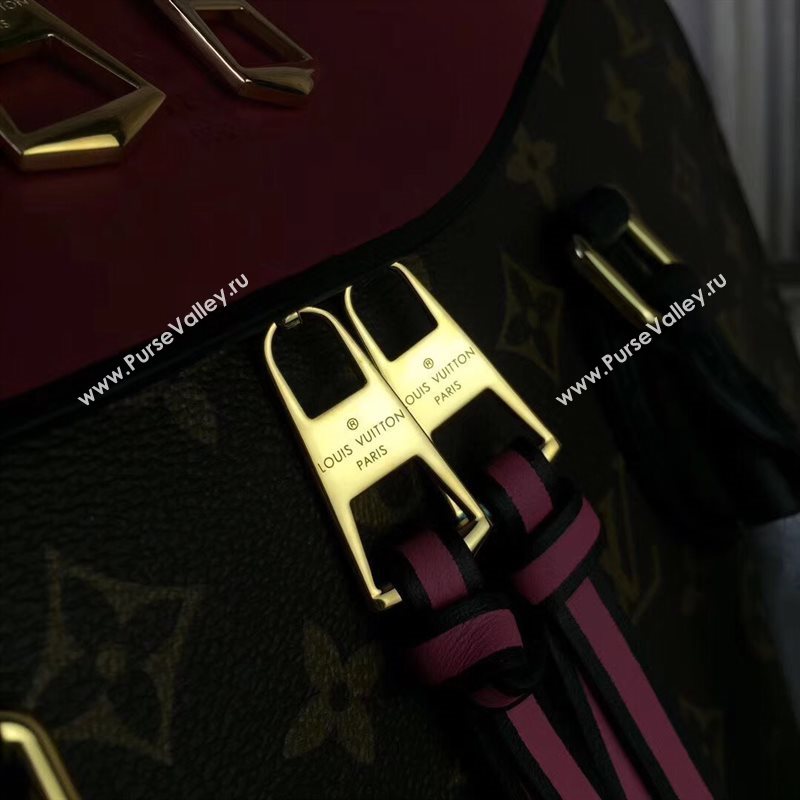 M43706 LV Louis Vuitton Tuileries Handbag Monogram Shoulder Bag Maroon 6912