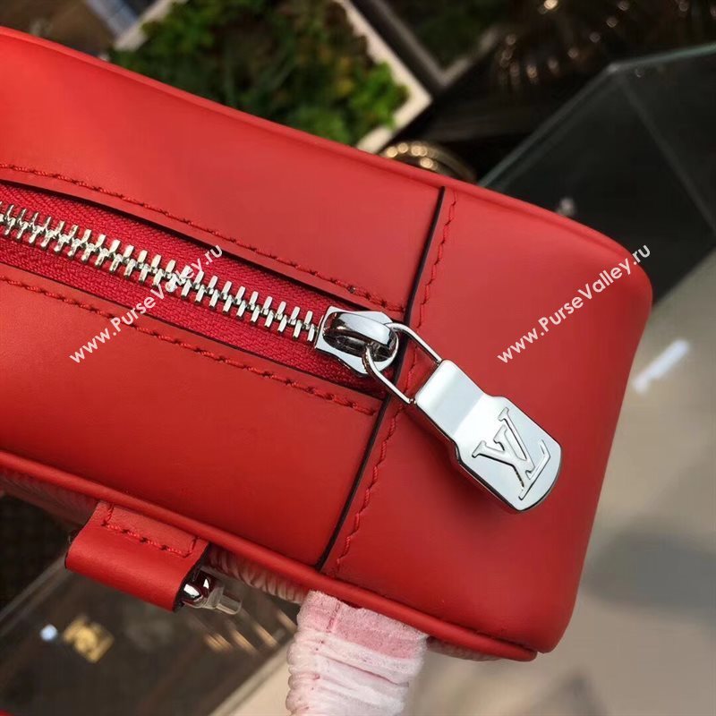 M64572 LV Louis Vuitton Supreme Clutch Handbag Epi Leather Bag Red 6914