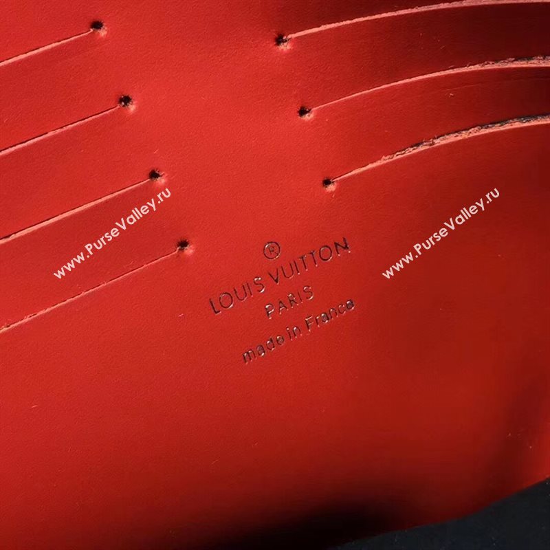 M64572 LV Louis Vuitton Supreme Clutch Handbag Epi Leather Bag Red 6914