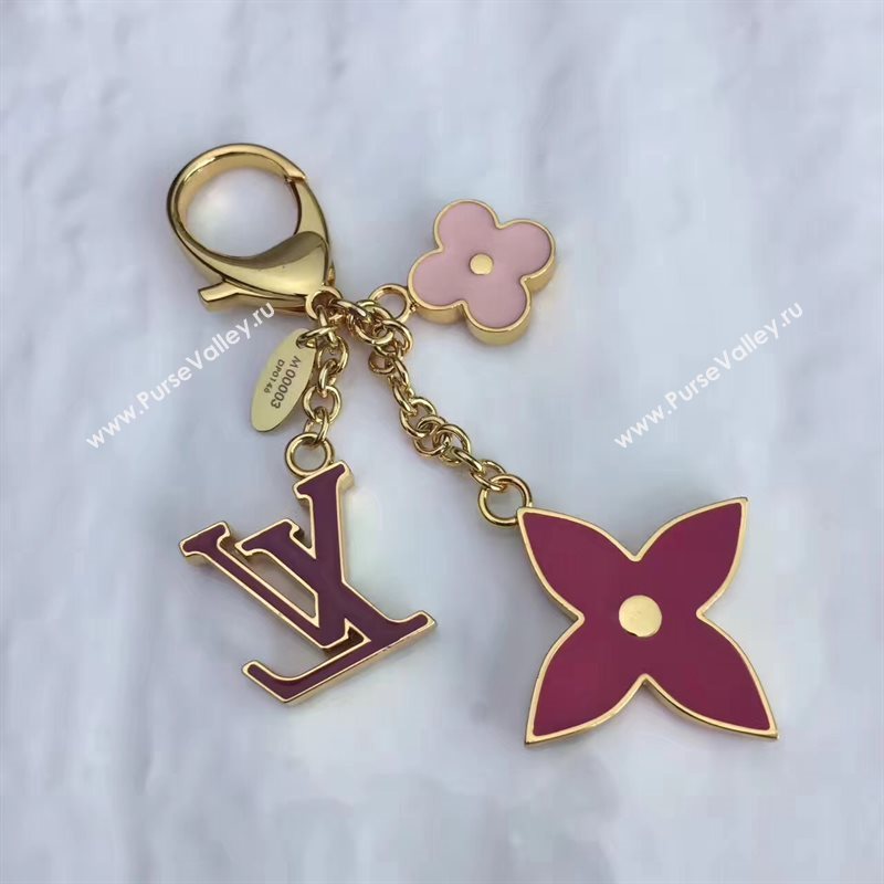 LV Louis Vuitton Fleur De Monogram Bag Charm and Key Holder M67119 6920