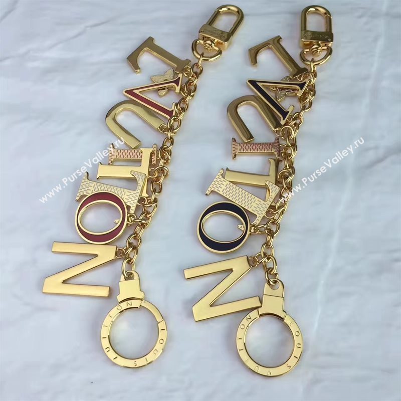 M61020 LV Louis Vuitton Characters Logo Bag Charm and Key Holder 6921