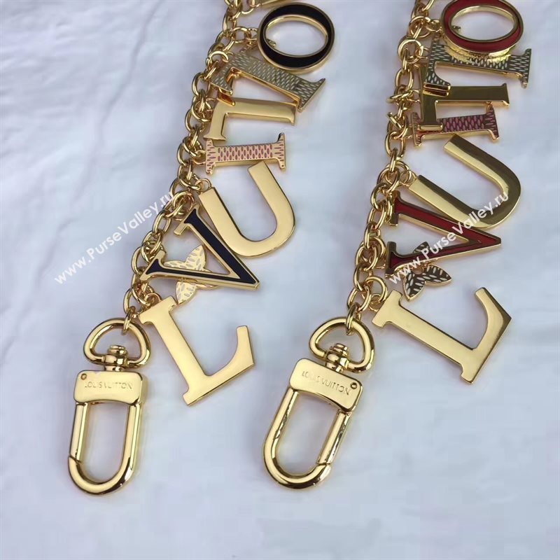 M61020 LV Louis Vuitton Characters Logo Bag Charm and Key Holder 6921
