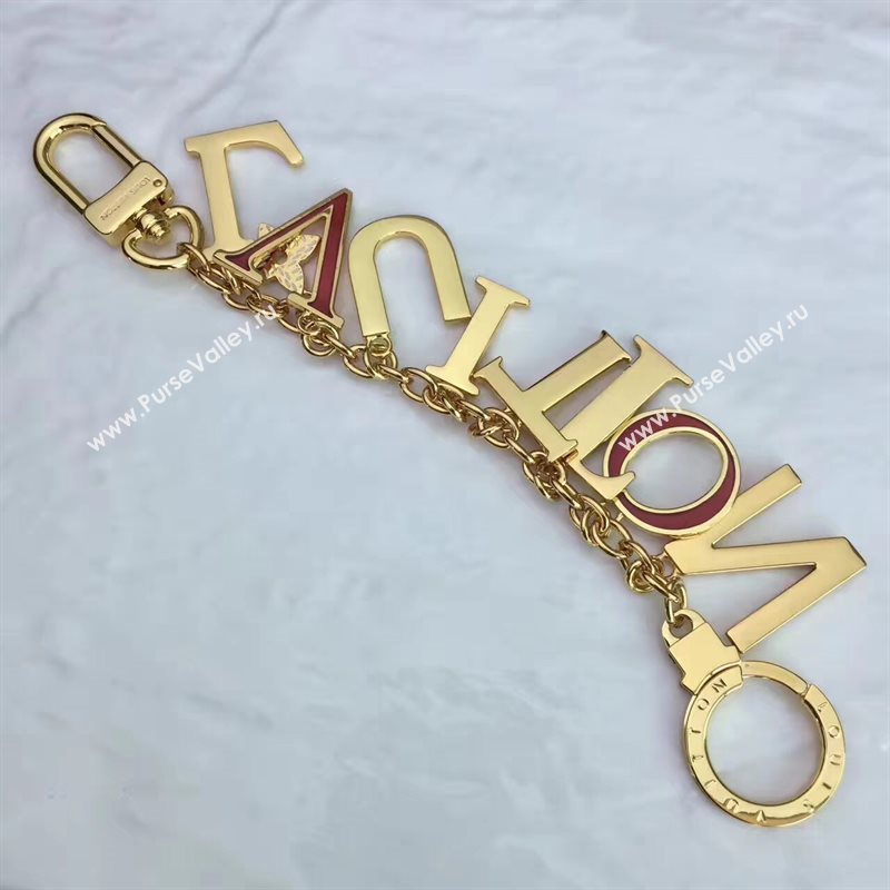 M61020 LV Louis Vuitton Characters Logo Bag Charm and Key Holder 6921