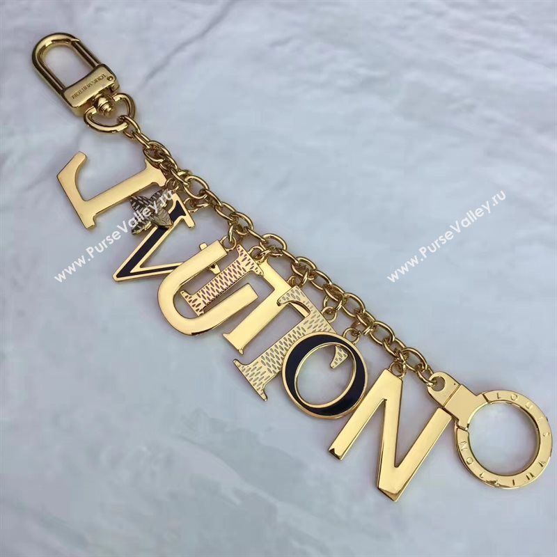 M61020 LV Louis Vuitton Characters Logo Bag Charm and Key Holder 6921